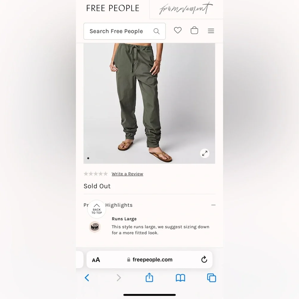 NWT New Light Parachute Pants in Terracotta XS - Picture 8 of 10